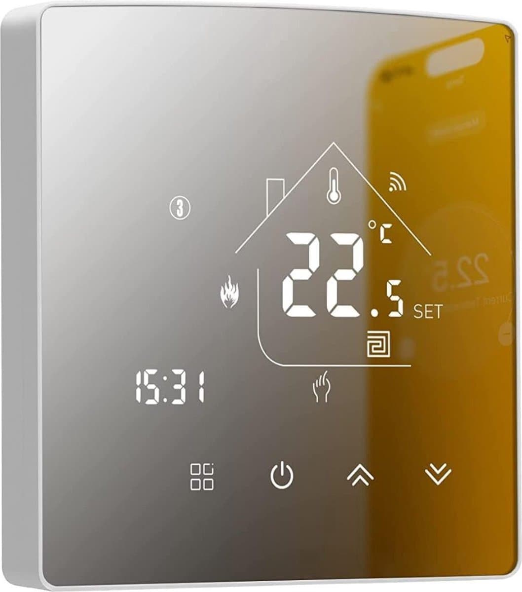 NBAP® Thermostaat voor cv - Draadloos met Wifi - Met App - Wit — afbeelding 1