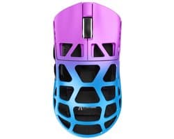 ATTACK SHARK R3 - Draadloze Gaming Muis - Magnesium Alloy - PAW3395 - Ultralichte(46g)- Wired/2.4G/BT5.1 - 26000DPI - Paarse gradiënt