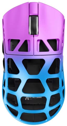 ATTACK SHARK R3 - Draadloze Gaming Muis - Magnesium Alloy - PAW3395 - Ultralichte(46g)- Wired/2.4G/BT5.1 - 26000DPI - Paarse gradiënt — thumbnail 1
