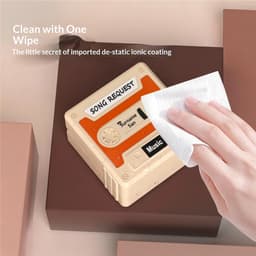 Telestore - hoesje geschikt voor Samsung Galaxy Buds4 / 4 pro soft case cover- retro cassettebandje bandje tape - TPU Beschermhoes - Samsung Galaxy Buds 4 / 4 Pro Cover - Geschikt voor Samsung Galaxy Buds 4 / 4 Pro - TPU Silicone hoesje - Oranje — thumbnail 3