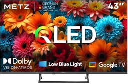 METZ 43MQF7500Z 43 inch (109 cm) QLED 4K UHD Google TV, HDR10+, Dolby Vision en Atmos, HDMI 2.1, VRR, MEMC, ingebouwde Chromecast, drievoudige tuner DVB-T/T2/C/S/S2, weinig blauw licht — thumbnail 1
