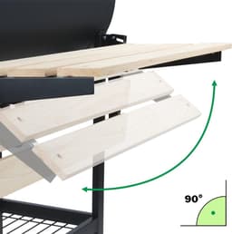 VLSelect® Houtskool BBQ - Smoker BBQ - Grill — thumbnail 3