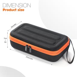 Kraftverdia® EVA Draagbare Opbergtas Voor JBL PartyBox Draadloze Microfoon Oplaadbare Microfoons Reistas Beschermhoes Cover Organizer Box Draagtas Shell Skin — thumbnail 2