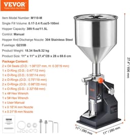 Allero Vulmachine - Vloeistof Vulmachine - Handmatige Vloeistofmachine - Flessenvuller - 5 tot 100 ML - Twee Mondstukopties — thumbnail 4