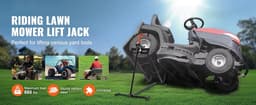 Cellista Grasmaaier Lift 400kg - Lawn Mower Lift Met Schroefkrik - Onderhoud Lift Grasmaaier - Verstelbare Hefbrug - Tuintractor Lift - Mobiele Hefstandaard — thumbnail 3