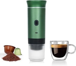 Draagbare koffiemaker, 3-in-1 koffiezetapparaat, mini elektrische koffiezetapparaat voor kampeerders, pendelaars en koffieliefhebbers — thumbnail 1