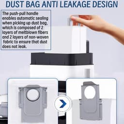 PolkaHome® Accessoires Vervangende geschikt voor Roborock Q Revo S, Qrevo Pro, Qrevo Plus Robotstofzuiger. 1 Hoofdborstel, 4 Zzijborstels, 3 HEPA-Filters, 2 Reinigingsdoeken, 3 Stofzakken. — thumbnail 4
