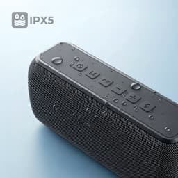 Sonume One - Draagbare Bluetooth Speaker - 12 Uur Speeltijd - 60 Watt - Draadloze Muziek Box - IPX6 Waterbestendig - Krachtige Bass - Speaker Bluetooth - Bluetooth Box - Portable Speaker - Zwart — thumbnail 4