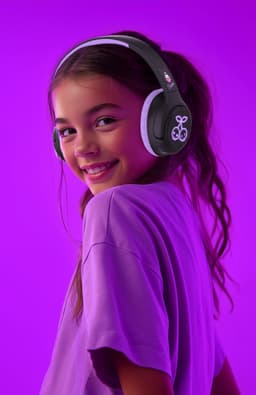 Kuromi - draadloze koptelefoon - led lights design - over-ear model - microfoon - 50 uur speeltijd — thumbnail 5