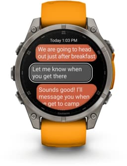 Garmin Fenix 8 Sapphire AMOLED 47mm - Titanium - Multisport GPS Smartwatch - Spark Orange/Graphite — thumbnail 3