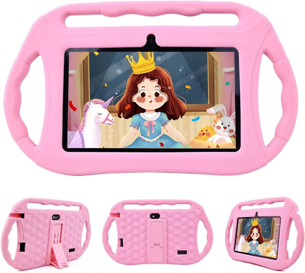 VH Supplies® Kindertablet - Peutertablet - Tablet voor Kinderen - 32GB - 7 inch - Roze — afbeelding 1
