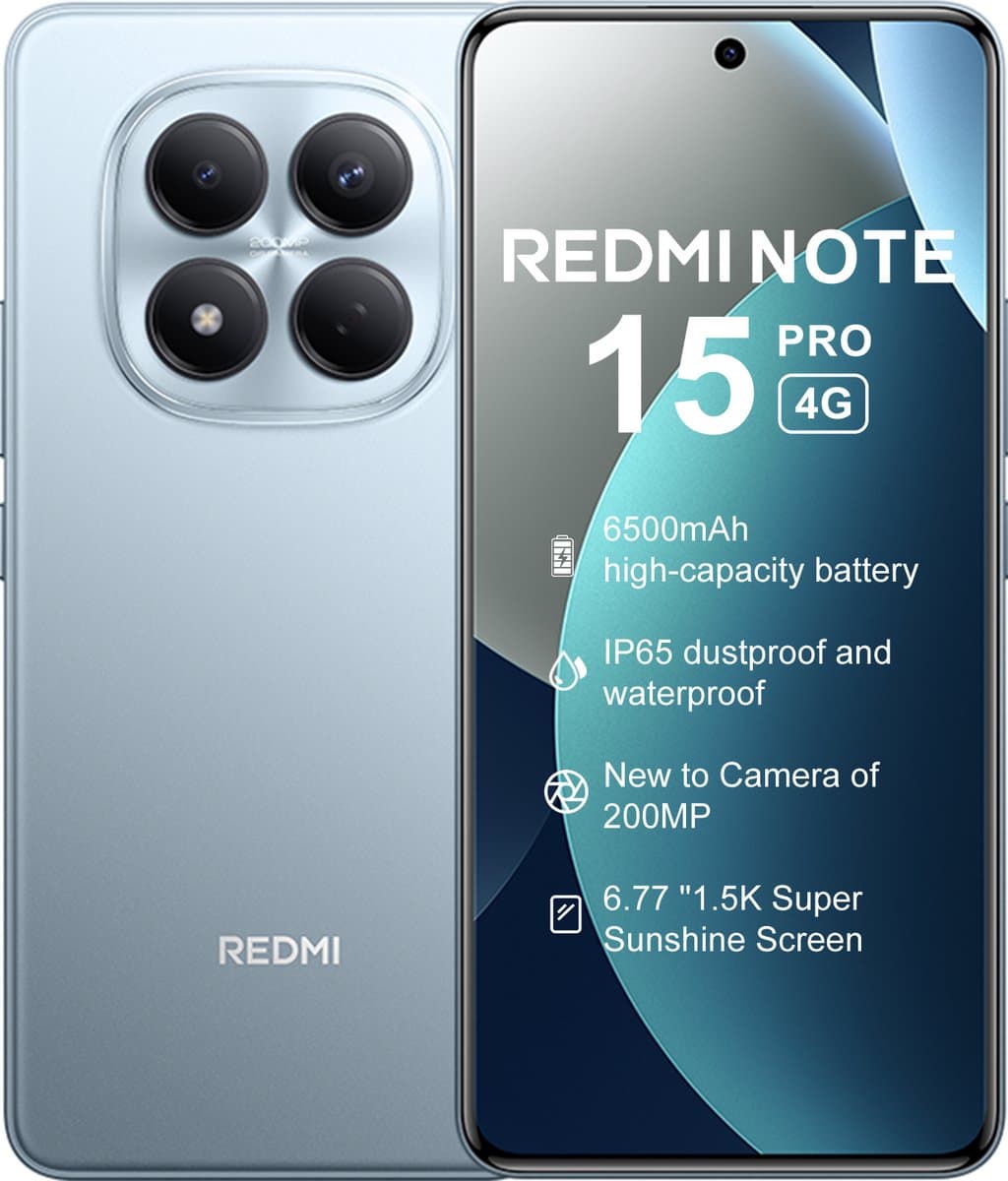 Xiaomi REDMI Note 15 Pro - 8 GB RAM - 256 GB - Blauw — afbeelding 1