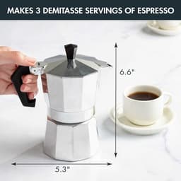 Espressomachine voor 3 kopjes - Aluminium — thumbnail 2