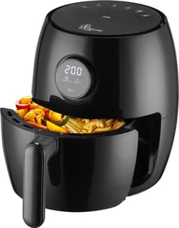 Extralink HOME AIR FRYER 2L EU SJ-200 friteuse Enkel Vrijstaand 1000 W Heteluchtfriteuse Zwart — thumbnail 1