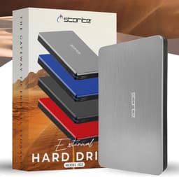 Externe Harde Schijf - Opslagmedium Gegevens - Bestanden Opslaan - Snelle USB 3.0 - 1 TB Capaciteit - Zilver — thumbnail 1