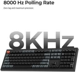 Keychron V6 Ultra - Mechanisch Toetsenbord - Draadloos - US Qwerty - 100% - Bruine Switch - Zwart — thumbnail 5