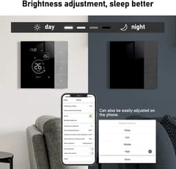 Rolu Thermostaat – Slimme Thermostaat – Thermostaat Voor CV – Tuya Smart Home – Google Home - Wifi — thumbnail 3