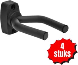 Gitaar Muurbeugel Set van 4 – Gitaarhouder Wand – Verstelbare Gitaarsteun – Universele Gitaar Wandhouder met Zachte Beschermlaag – Geschikt voor Akoestische & Elektrische Gitaar — thumbnail 1