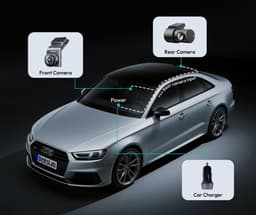 Botslab G300H Plus Dashcam - 4K resolutie + FullHD achtercamera - Night vision met Sony Starvis 2 sensor - App bediening met Wifi - GPS ingebouwd - 2,0 inch LCD - inclusief 64gb Micro SD kaart — thumbnail 3