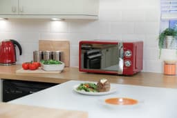 Compacte Magnetron met 5 Vermogensstanden en Ontdooifunctie 17L Rood — thumbnail 5