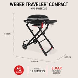 Weber Traveler Compact - Stealth Edition - Gasbarbecue — thumbnail 2