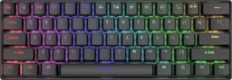 Furycube H61K - Mechanisch Gaming Toetsenbord - 61 Toetsen - Bedraad - RGB Verlichting - Soldeerbare Switches - Zwart — thumbnail 1