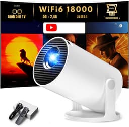 MIRA® Draagbare beamer - Beamer - Projector - Mini Beamer - Wit- 14cm x 7cm x 9cm — thumbnail 1
