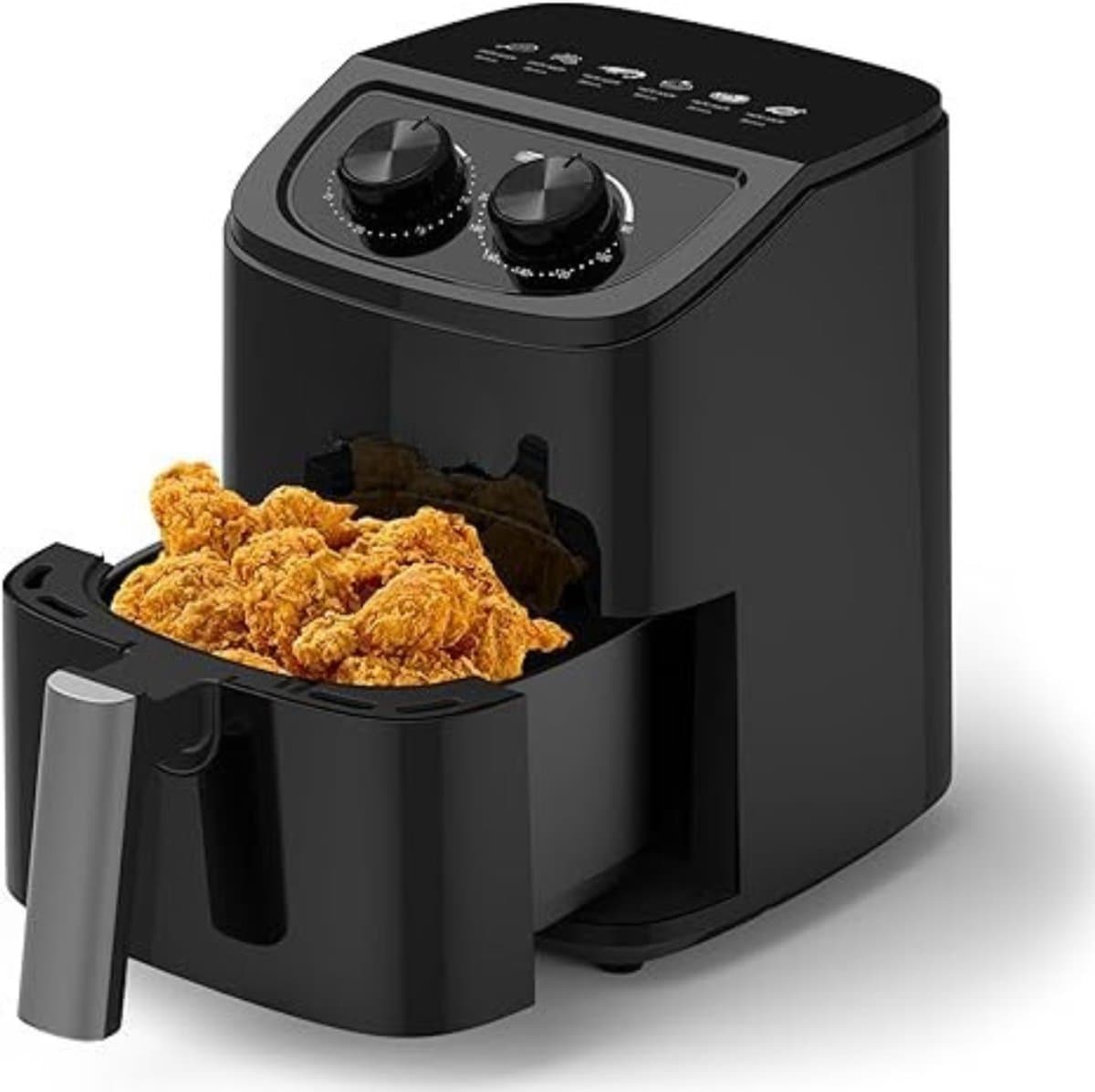 Florixa® Mini Airfryer - Airfryer - Heteluchtfriteuse - Compact - Zwart - 28cm x 28cm x 31cm — afbeelding 1