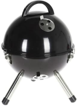BBQ houtskool met deksel – Compact - BBQ tafelmodel – zwart - BBQ Camping - Balkon BBQ - kleine BBQ — thumbnail 1