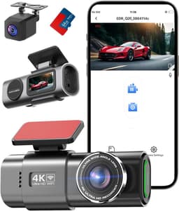 Nexvo® Dual Dashcam - Voor en Achter Camera – Auto Camera Met Nachtzicht – Zwart - 3cm x 6cm x 3cm — thumbnail 1