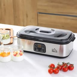 Jurrys Yoghurtmaker - Yoghurt Machine - Yoghurt apparaat - 8 Potten - Zelfgemaakte Yoghurt - BPA vrij - Timerfunctie - Zilver — thumbnail 3