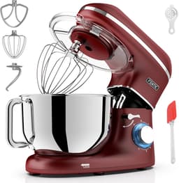 Fentic Keukenmachine – 2000W – Keukenrobot - Foodprocessor - 6,2L Mengkom – Incl. extra Accessoires – Rood — thumbnail 1