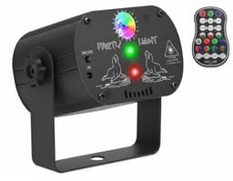 IMENGINE® Discolamp - DJ Laser Lichtshow – Party Lights - 60+ RGB Lichtpatronen – Geluidsreactief – LED & Strobe-effecten – Inclusief Afstandsbediening – Voor Feest, DJ, Podium & Dansvloer — thumbnail 1