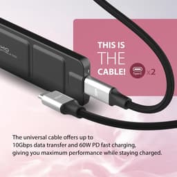 Snelle Externe Draagbare SSD 2TB USB-C 3.2 Gen 2 - Zwart — thumbnail 2