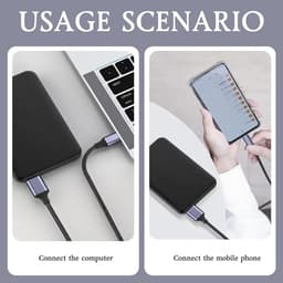 USB-C naar Micro-B Kabel voor Externe Harde Schijf SSD Opladen - 5 Gbps Snelheid - 0.5 Meter — thumbnail 5