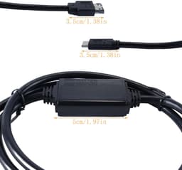 USB-C naar eSATA Kabel - Adapter Converter - Externe Schijven Koppelen - Universele Aansluiting - 1 Meter Lengte - Zwart — thumbnail 3