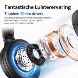 Ulistin - Noise cancelling hoofdtelefoon - Koptelefoon Draadloos - Bluetooth - Over-ear — thumbnail 5