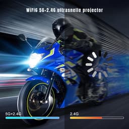 DnA® Mini Beamer - Mini Beamer 4k - Mini Beamer Smartphone - Wit - 11cm x 11cm x 17cm — thumbnail 3