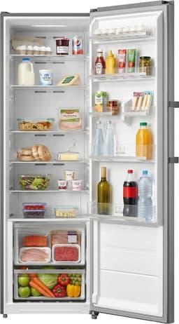 Heinner HF-M362NFXE++ Koelkast – 362 L – No Frost – Elektronische Bediening met LED-display – Superkoelfunctie – Omkeerbare Deur – RVS – 5 Jaar Garantie — thumbnail 3