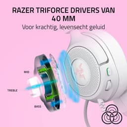 Razer Kraken Kitty V3 X - Gaming Headset - 7.1 Surround - 3.5mm - Wit — thumbnail 3