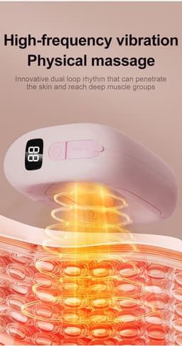 Massagepistool - Spiermassage Apparaat - Mini Massage Gun - Vibratie Massage Ring - Oplaadbare Massage Gun - LCD Display - 5 Standen - Stil - Grijs — thumbnail 4