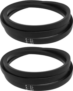 Grasmaaier V-riem - Vervangende riem - Onderhoud tuin - Set van twee - 23.4 x 22.4 cm - Zwart — thumbnail 1