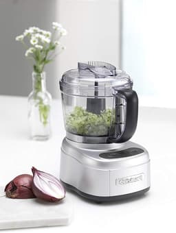 Mini Keukenmachine - Compacte Hakker - Snel Ingrediënten Bereiden - Eenvoudig Schoon te Maken - 900 ml - Zilverkleurig — thumbnail 5