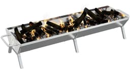 vidaXL Barbecueplaat 158x42x31 cm roestvrij staal zilverkleurig — thumbnail 2