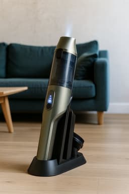 Fameilleur Kruimelzuiger Draadloos – Handstofzuiger 90W – Krachtige Compacte Handstofzuiger Zonder Zak – Met Oplaadstation, Kierenzuiger &Opzetborstel-Auto, Meubels, Bank & Trap-Snoerloos Stofzuiger Klein-handstof zuiger- kruimel dief- kruimel zuiger — thumbnail 2