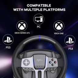 PXN V9 Gen 2 Gaming Racesturen - Met Pedalen en Shifter Gaming stuurwiel - 270/900°- Race Stuur- Geschikt voor PS4 - Xbox One - PC - Xbox Series X|S - PS3 - Met App — thumbnail 4