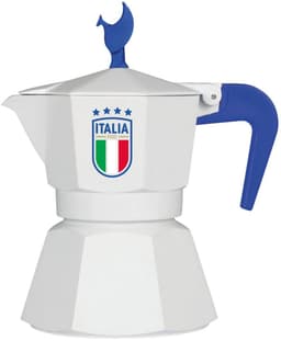 Moka pot Mokavit FIGC Wit – Italiaanse percolator 3 kopjes – Alternatief voor Bialetti – Voetbal editie — thumbnail 1