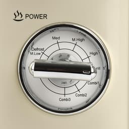 RFWR® Vintage magnetronoven 20 liter - 700W + 800W, crème — thumbnail 3