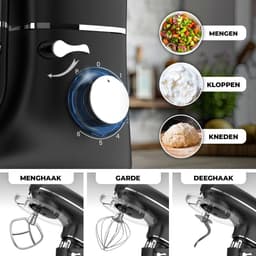 RFWR® Keukenmachine met Pastamachine – 2000W – 6,2L Mengkom – Ideaal voor Vers Pasta — thumbnail 3