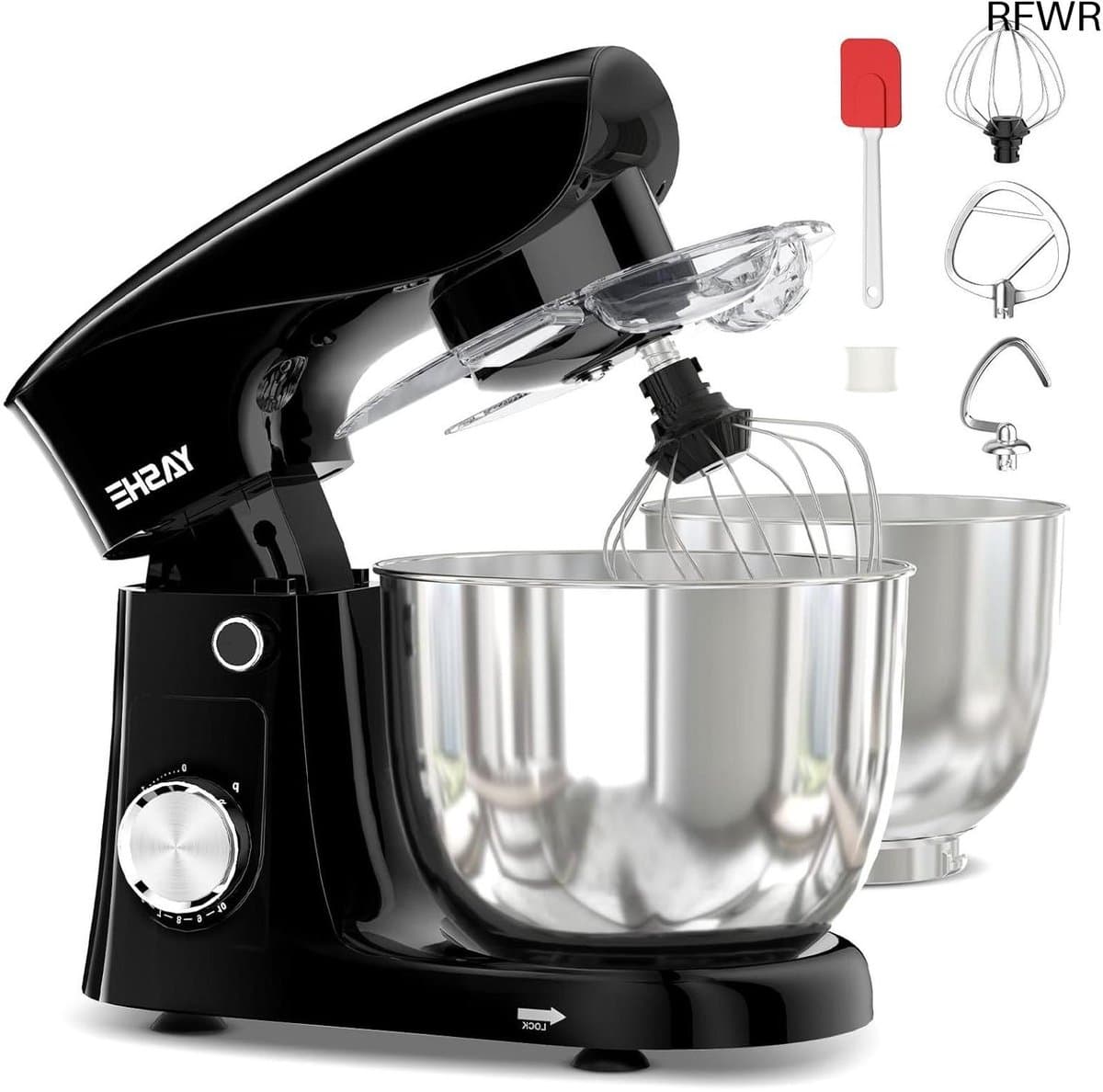 RFWR® Standmixer 1500W met 4,5 en 5L RVS kommen - Multifunctionele keukenmachine met 10 snelheden — afbeelding 1